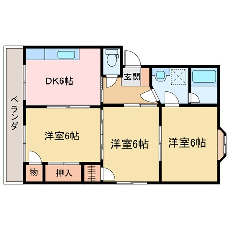 レジデンス庄内Ⅱの物件間取画像